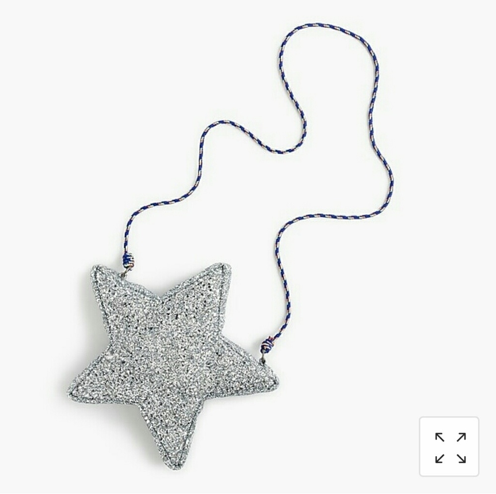 J Crew Glitter Star Crossbody Bag